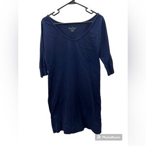 Lilly Pulitzer Navy Cotton Shirt Dress Size Small